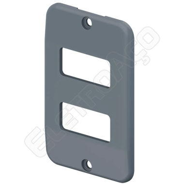 TOP CINZA PLACA 2 POSTOS PQ