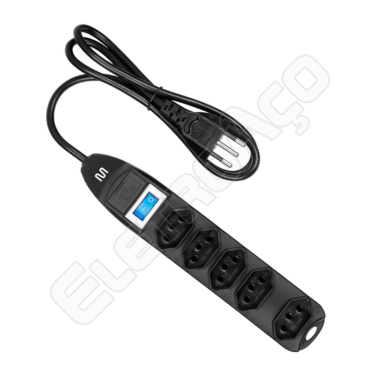 FILTRO DE LINHA 5 TOMADAS PRT - MULTILASER