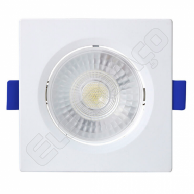 SPOT EMB. QUAD. ABS+PC 6W BI-VOLT LED 6.500K