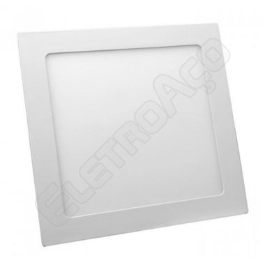 PAINEL EMB. QUAD. 170 MM ALUM. 12W BI-VOLT LED 6.500K