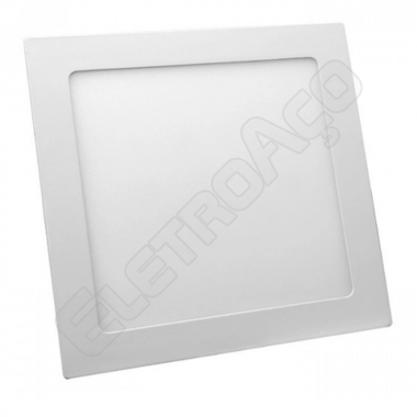 PAINEL LED EMB QUAD ALUM 400MM BI-VOLT 32W 4.100K - BRANCO
