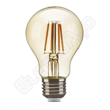 LAMP. E27 4W/BI-VOLT - A60X105MM 2.200K - FILAM. LED