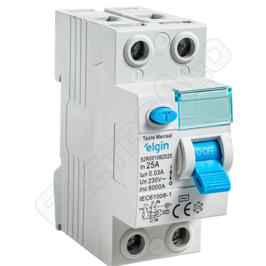 INTERRUPTOR BIPOLAR 25A 30MA ELGIN
