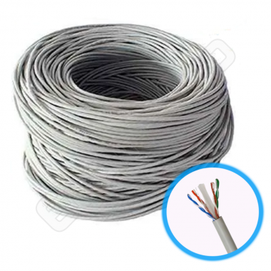 CABO LANCAT 6E 100% COBRE CINZA 305MT (MT A MT) - SIL