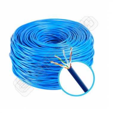 CABO LANCAT. 5E AZUL 100% COBRE 305M SIL