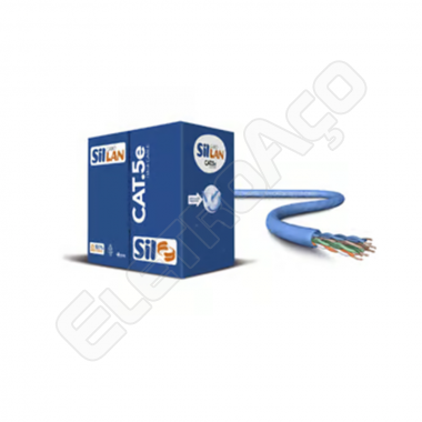 CABO SIL LAN CAT6E 100% COBRE AZL 305MT