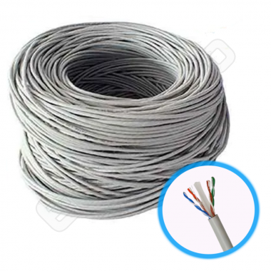 CABO LANCAT 6E CINZA 100% COBRE 305M SIL