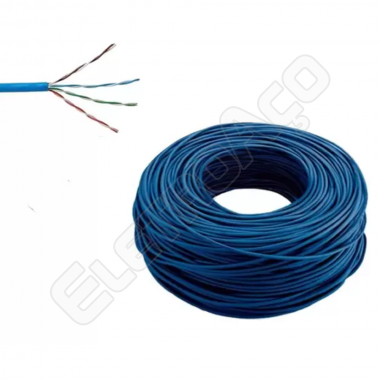 CABO LAN 4 PARES TORCIDOS CCA AZUL 100MTS - FRAPA