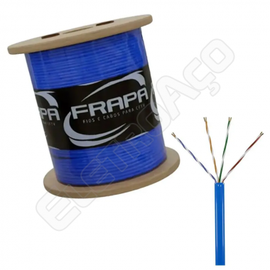 CABO LAN 4 PARES TORCIDOS CCA AZUL 300MTS - FRAPA