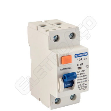 DR 2P 40A (INTERRUPTOR DIFERENCIAL RESIDUAL) - TRAMONTINA (REF 58014071)