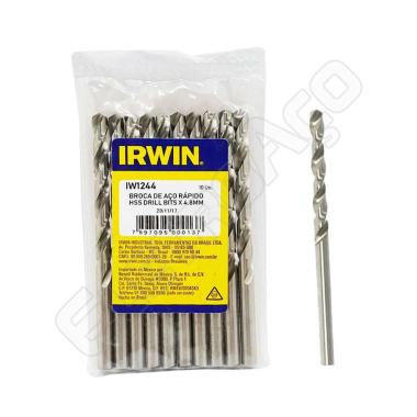 BROCA DE AÇO RAPIDO 4.8MM - IRWIN