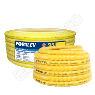 ELETRODUTO CORRUGADO 25MM 10M (CONDUITE) - FORTLEV
