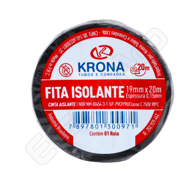 FITA ISOLANTE 19MM X5M ANTI-CHAMA KRONA