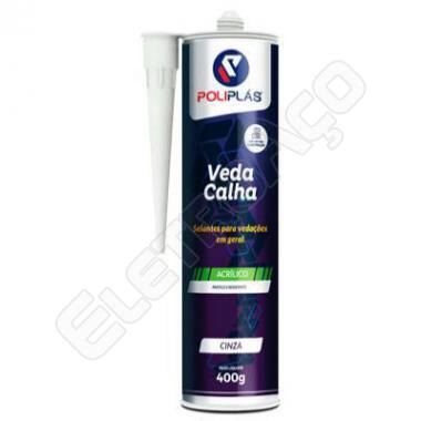 SELANTE VEDA CALHA PRO CINZA 400GR - POLIPLAS