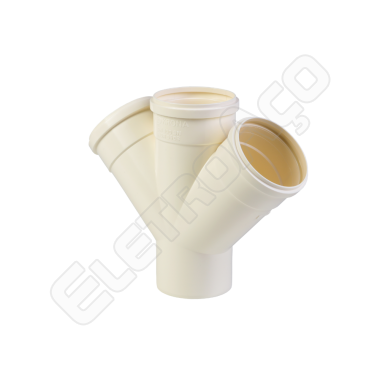 JUNCAO DUPLA ESGOTO 100X100 - (NCM:39174090)