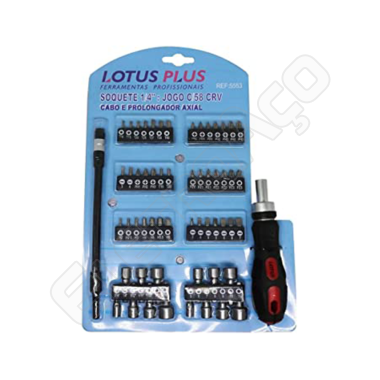 JOGO DE SOQUETE 1/4 - LOTUS (58UND) REF. 5553)