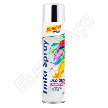 TINTA SPRAY 400ML PRIME CROMADO MUNDIAL