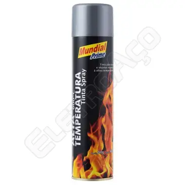 TINTA SPRAY 400ML PRIME A TEMP ALUMINIO MUNDIAL