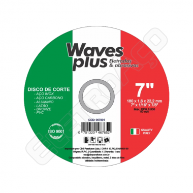DISCO DE INOX 7 WAVES ITALIA