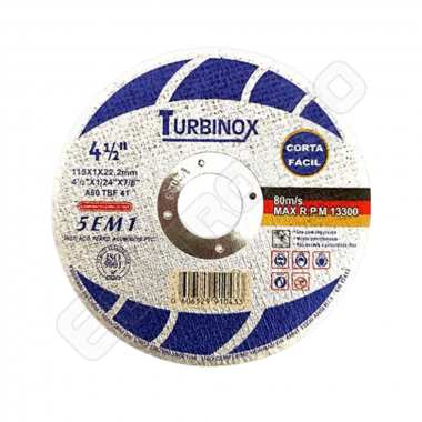 DISCO DE INOX 4.1/2 TURBINOX